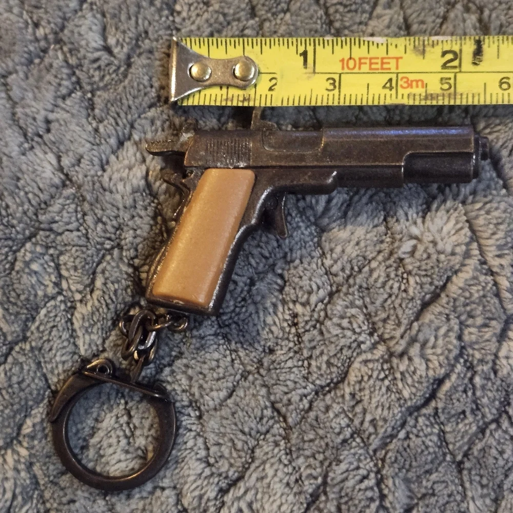vintage miniature cap gun keychain, Captain Jack